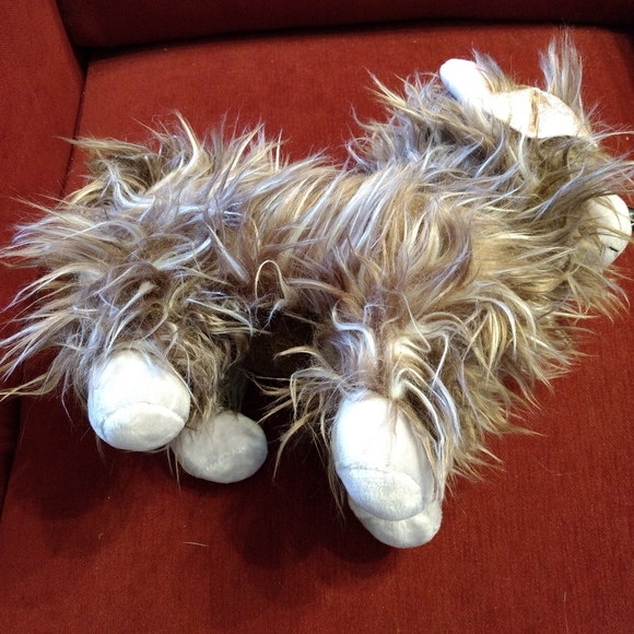 The Petting Zoo Holiday Yorkie "Chestnut" Dog Plush 12" Brown - Picture 2 of 10